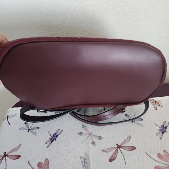 Vanessa Williams Quilted Burgandy Backpack (NWT)